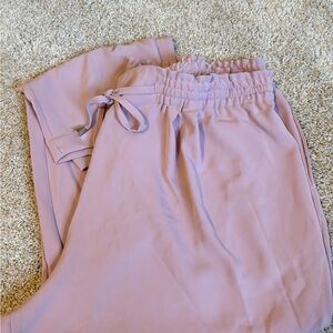 NWT Dusty Pink Tie Waist Trousers